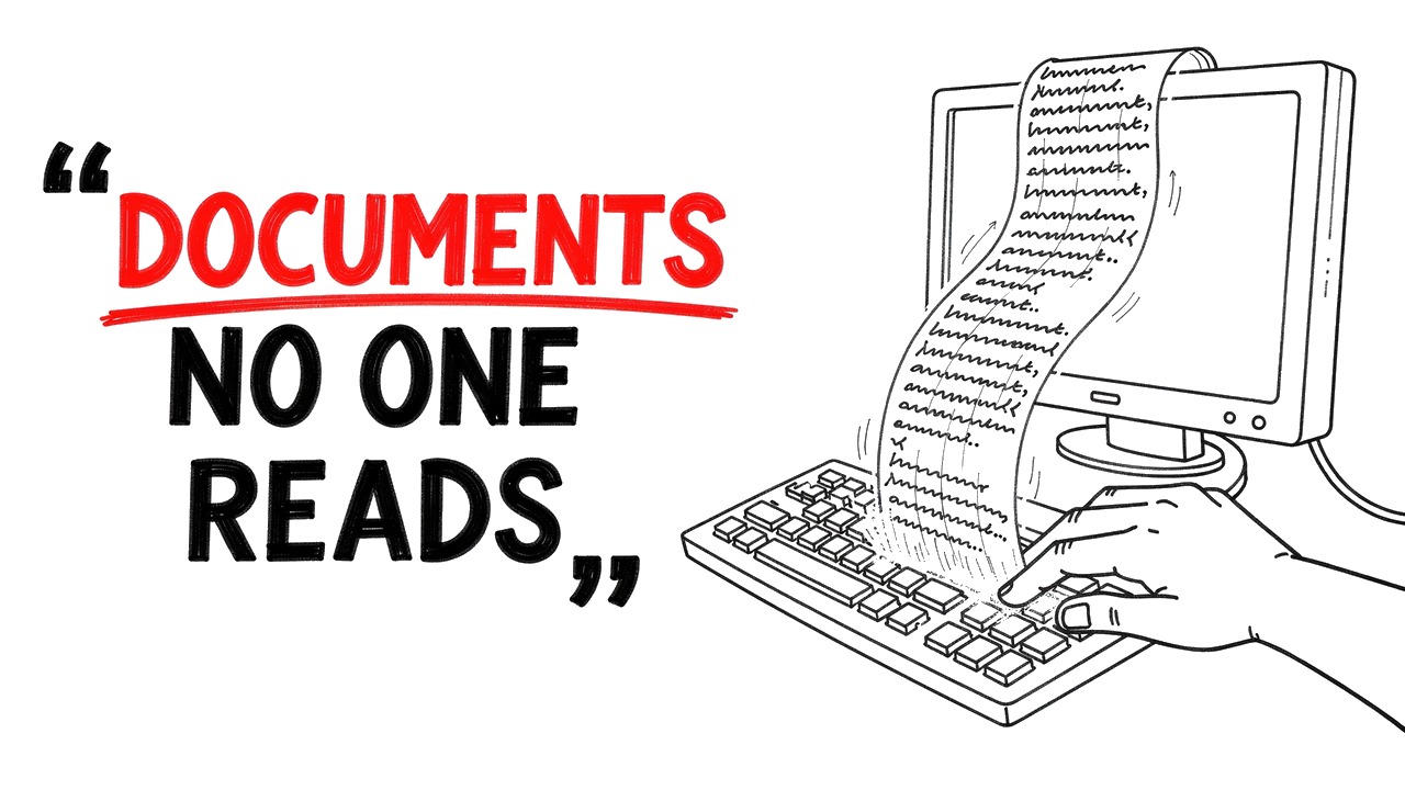 Whiteboard explainer: Why Your Team Ignores Documents (And What Actually Works)