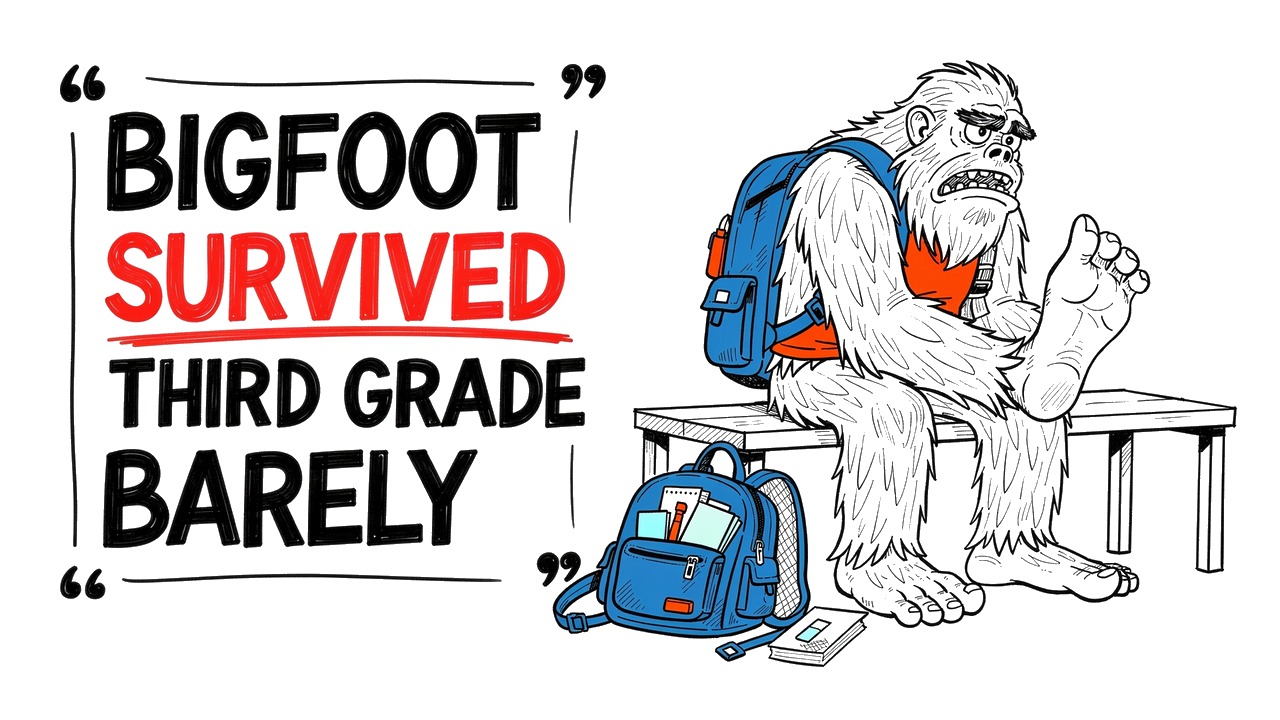 Bigfoot Just Got Home From School and His Feet Are DONE 🦶😩