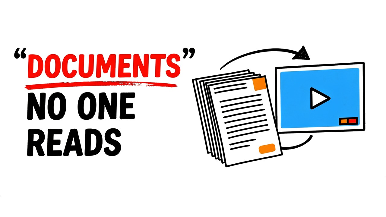 Whiteboard explainer: Why Nobody Reads Your Documents (And How to Fix It)
