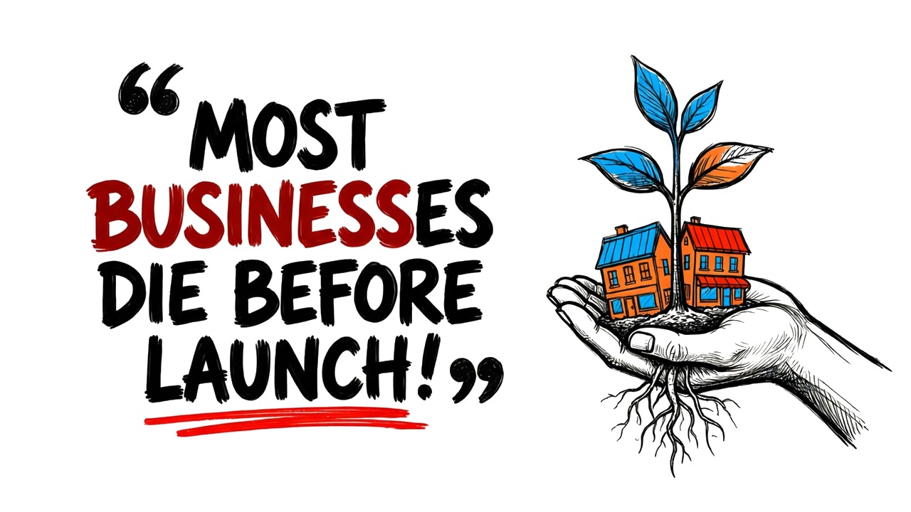 Whiteboard explainer: Why Most Businesses Fail Before They Ever Launch
