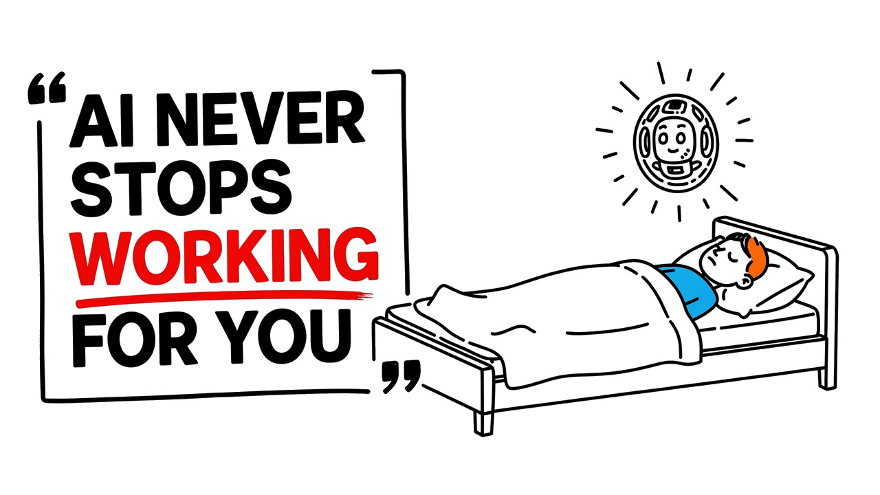Whiteboard explainer: How AI Runs Your Life 24 Hours a Day (Even While You Sleep)