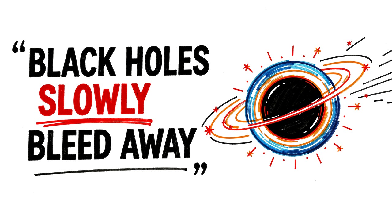 Whiteboard explainer: How Black Holes Slowly Evaporate Into Nothing