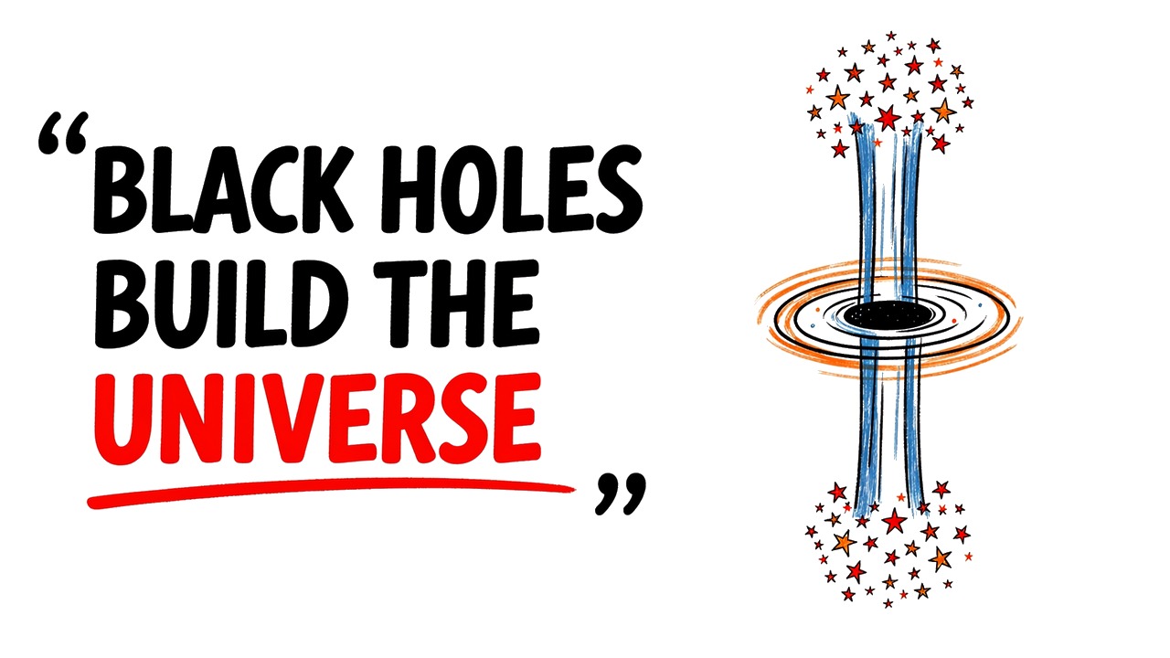 Whiteboard explainer: Black Holes Don't Just Destroy — They Build the Universe