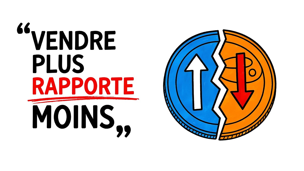 Whiteboard explainer: Vous vendez plus… et vous gagnez moins ? Voici pourquoi.
