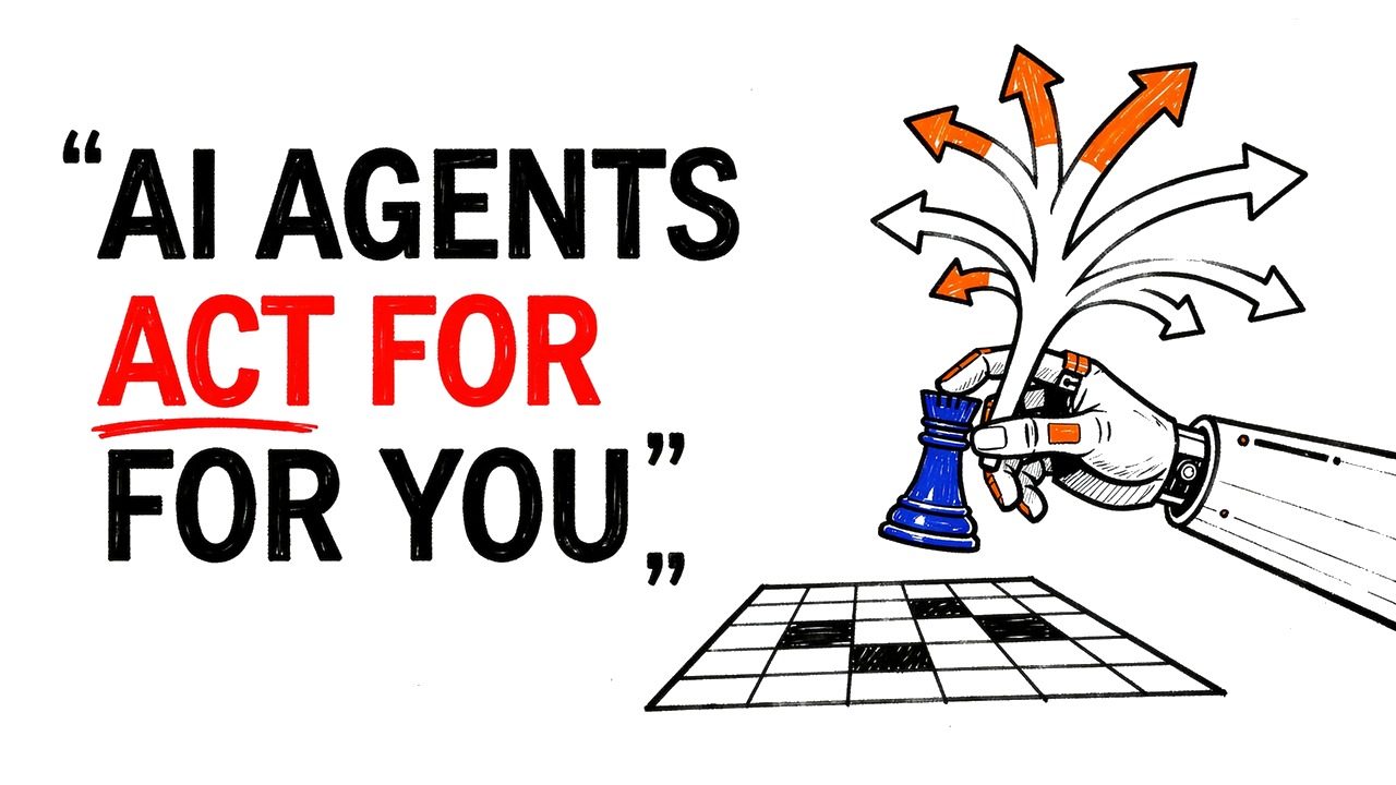 Whiteboard explainer: AI Agents: Your Computer Can Now Act Without You