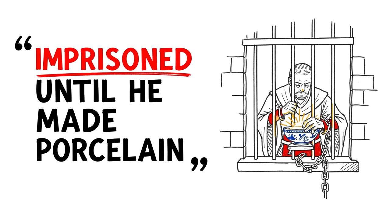 Whiteboard explainer: Locked in a Castle Until He Solved Porcelain's Secret
