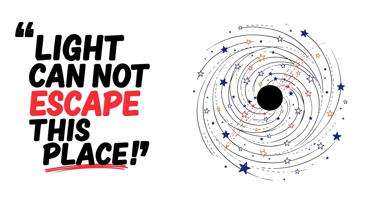 Whiteboard explainer: What Is a Black Hole? The Place Where Light Gets Trapped