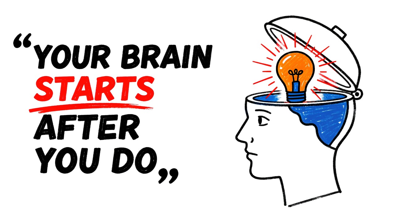 Whiteboard explainer: Why You Can't Start (And How Your Brain Actually Works)