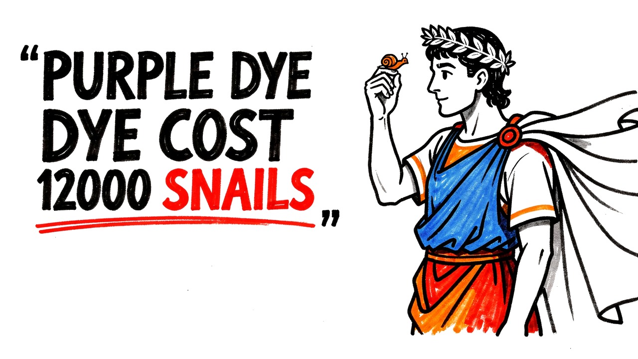 Whiteboard explainer: Why Wearing Purple in Ancient Rome Could Get You Killed