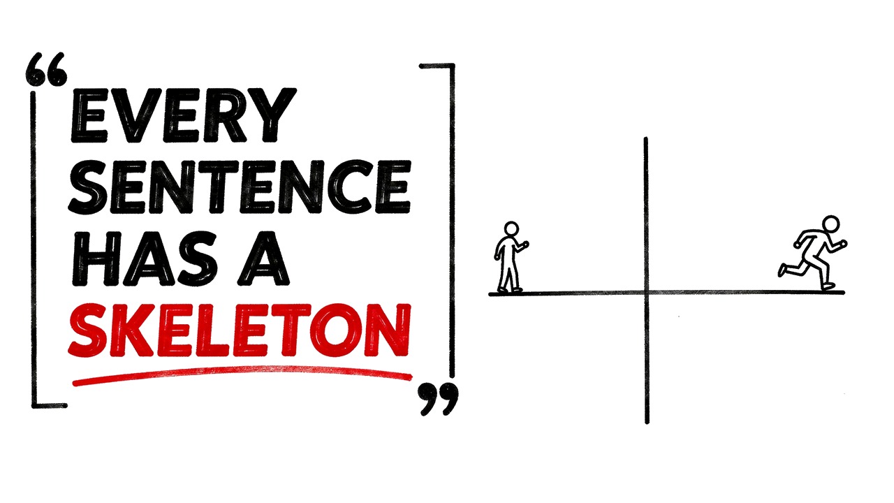 Whiteboard explainer: The Hidden Skeleton Inside Every Sentence You've Ever Said