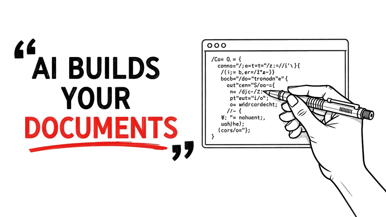 Whiteboard explainer: Let AI Build Your Excel & Word Documents From Scratch