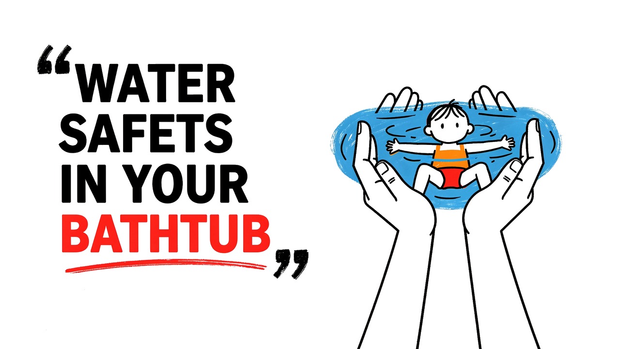 Whiteboard explainer: Your Baby's First Swim Lesson Happens Before You Ever Leave Home