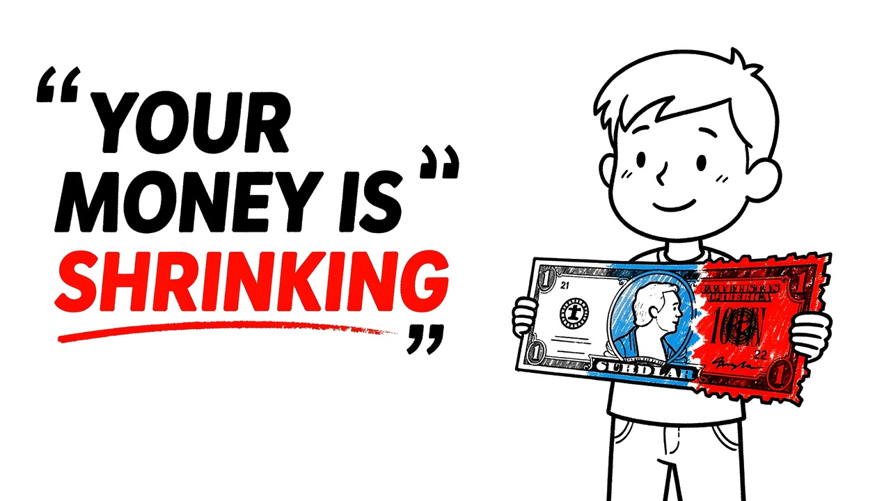 Whiteboard explainer: Why Your Dollar Buys Less Every Year (It's Not Magic)