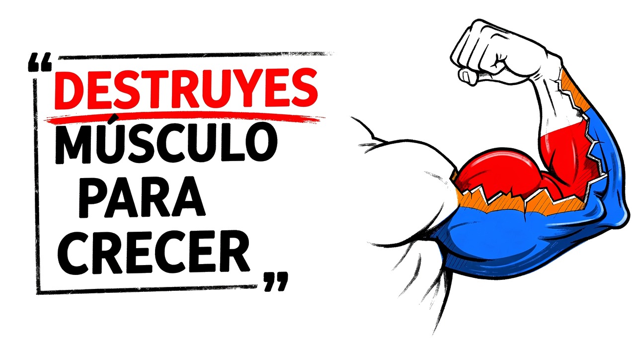 Whiteboard explainer: Por qué destruyes músculo para hacerlo crecer
