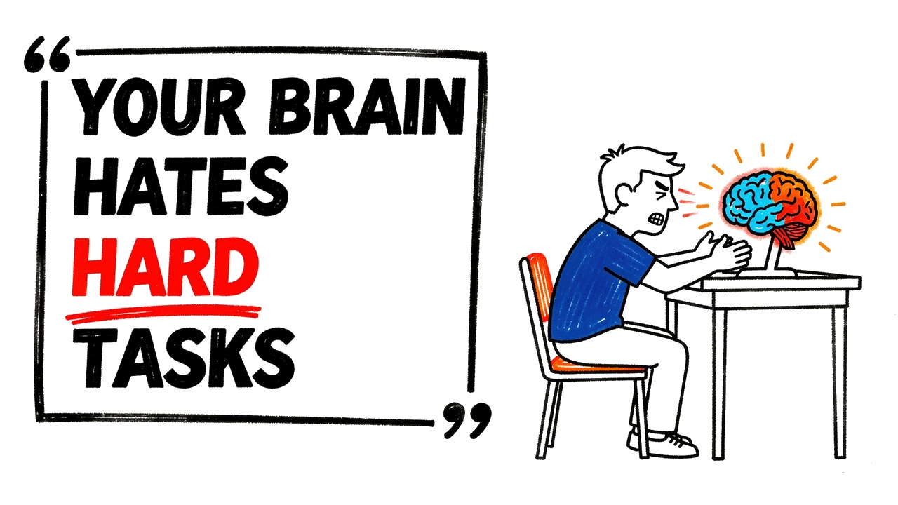 Whiteboard explainer: Why Your Brain Chooses Procrastination (And How to Stop It)