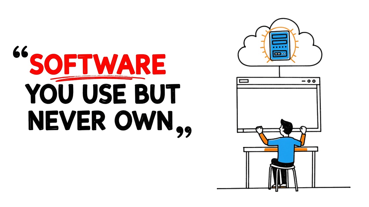 Whiteboard explainer: You Use Powerful Software Every Day and Own None of It