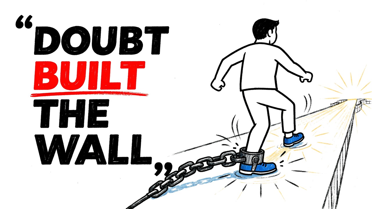 Whiteboard explainer: You're Not Lost — Your Doubt Just Blindfolded You | Manasa