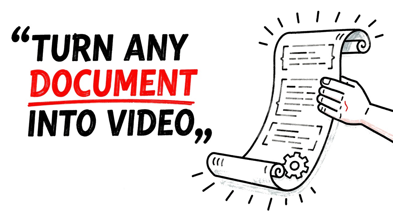 Whiteboard explainer: Turn Any Document Into a Whiteboard Video Automatically