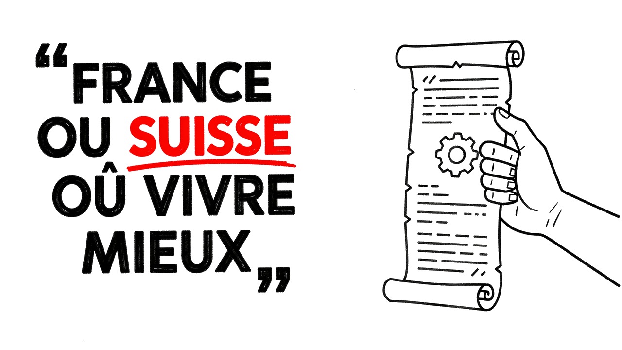Whiteboard explainer: FRANCE CONTRE SUISSE — PARTIE 1  France contre Suisse : dans quel pays vit-on vraiment le