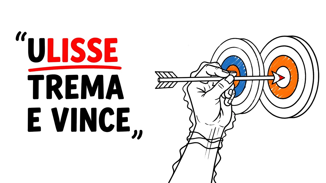 Whiteboard explainer: Tremodissea: l'eroe che conquista Troia, Ciclopi e Sirene… con le mani che tremano